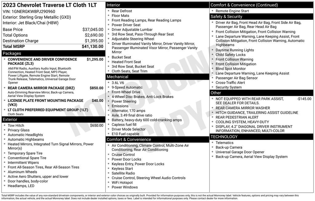 Certified 2023 Chevrolet Traverse LT image 4