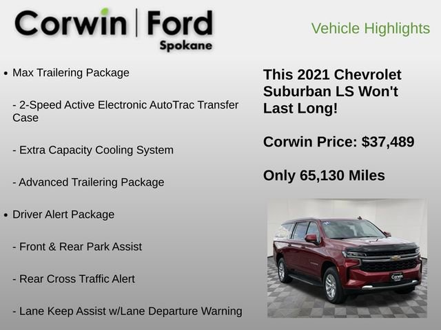 Used 2021 Chevrolet Suburban LS w/ Driver Alert Package image 6
