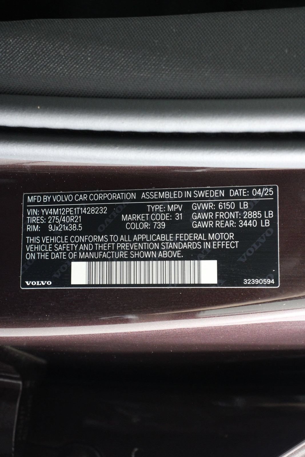 Certified 2026 Volvo XC90 B5 Plus w/ Protection Package AWD/4WD image 16