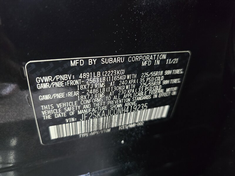 Used 2022 Subaru Forester Sport w/ Popular Package #2 AWD/4WD image 42