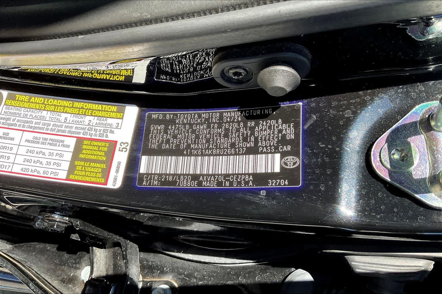 Used 2024 Toyota Camry XSE w/ Navigation Package FWD image 35