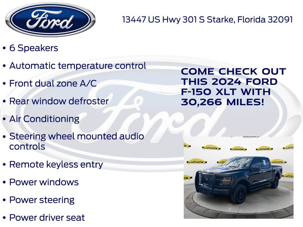 Certified 2024 Ford F150 XLT w/ FX4 Off-Road Package AWD/4WD image 32