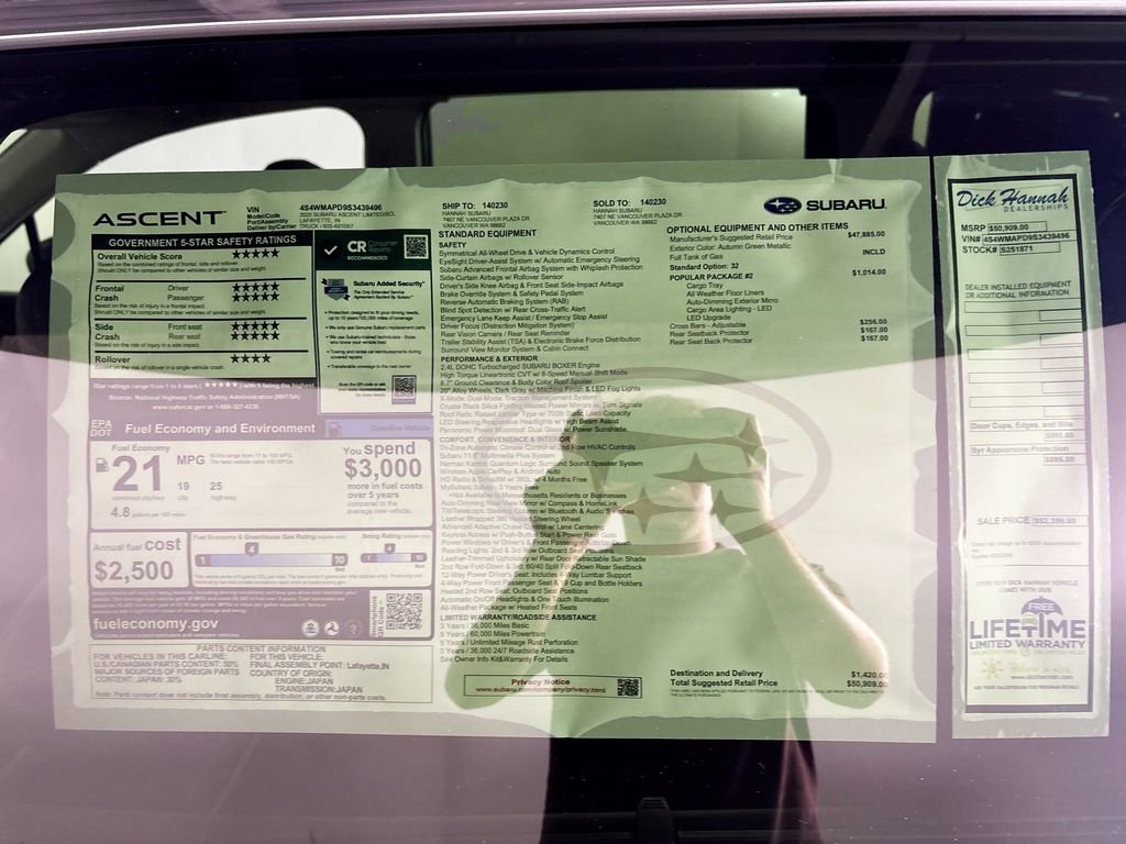 New 2025 Subaru Ascent Limited image 26