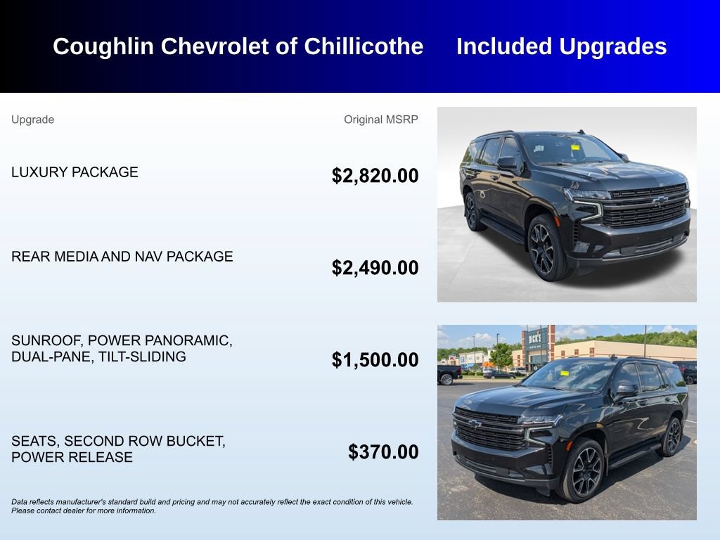 Used 2021 Chevrolet Tahoe RST w/ Luxury Package AWD/4WD image 3