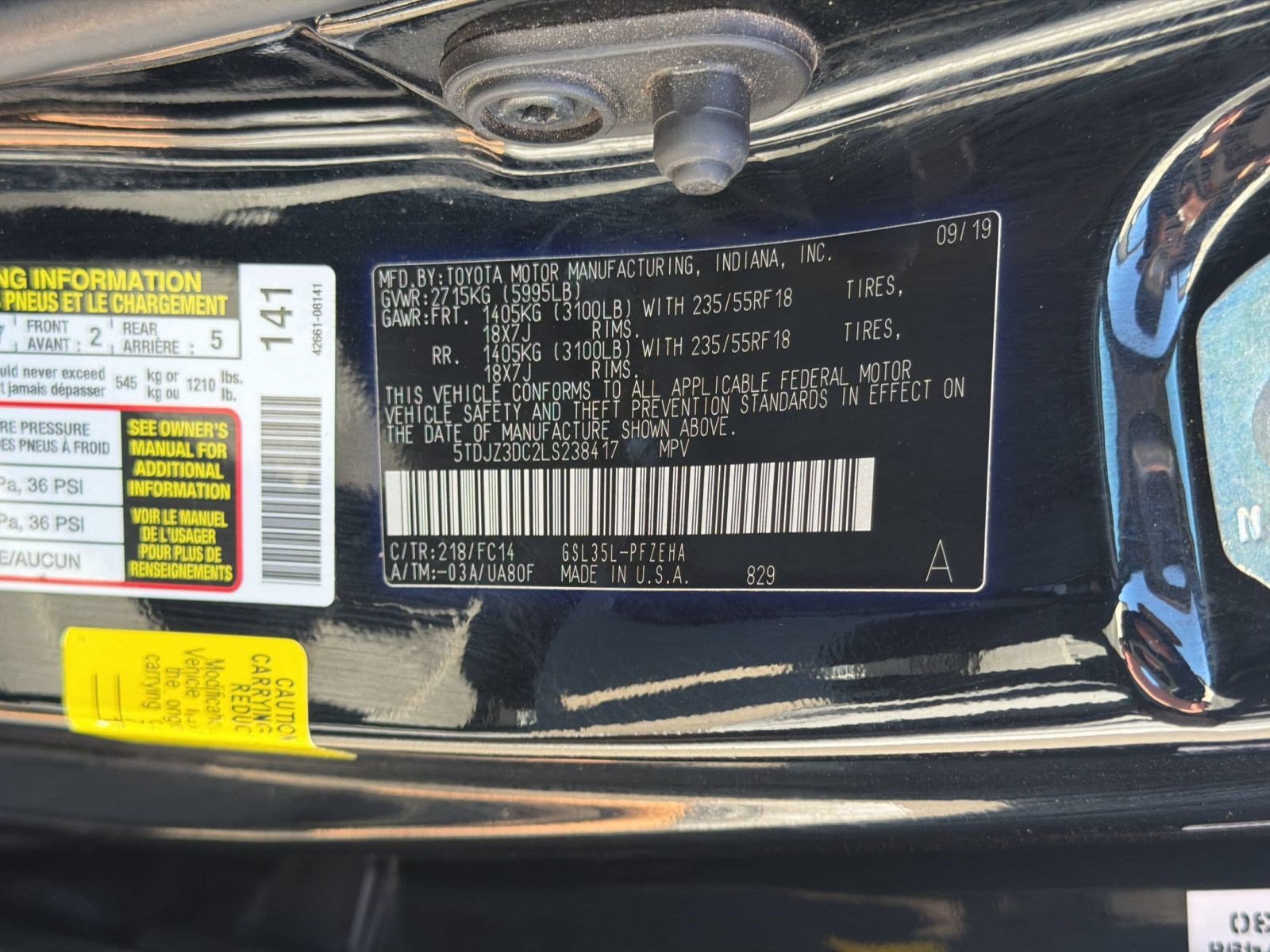 Used 2020 Toyota Sienna LE AWD/4WD image 22