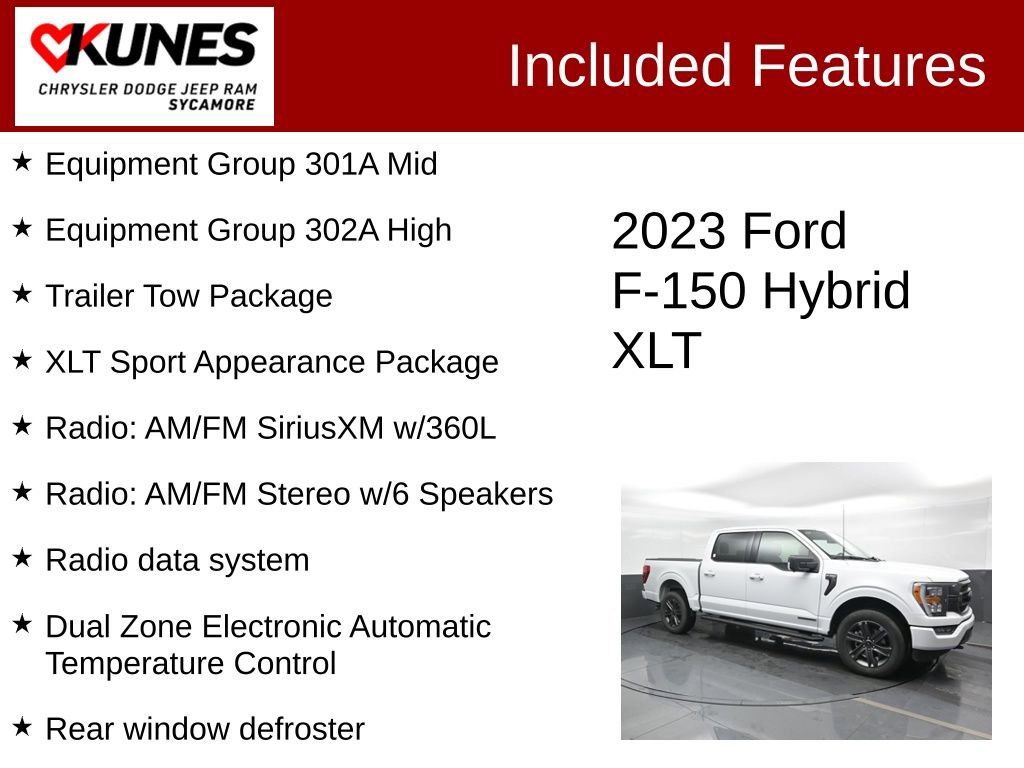 Used 2023 Ford F150 XLT w/ Equipment Group 302A High image 3