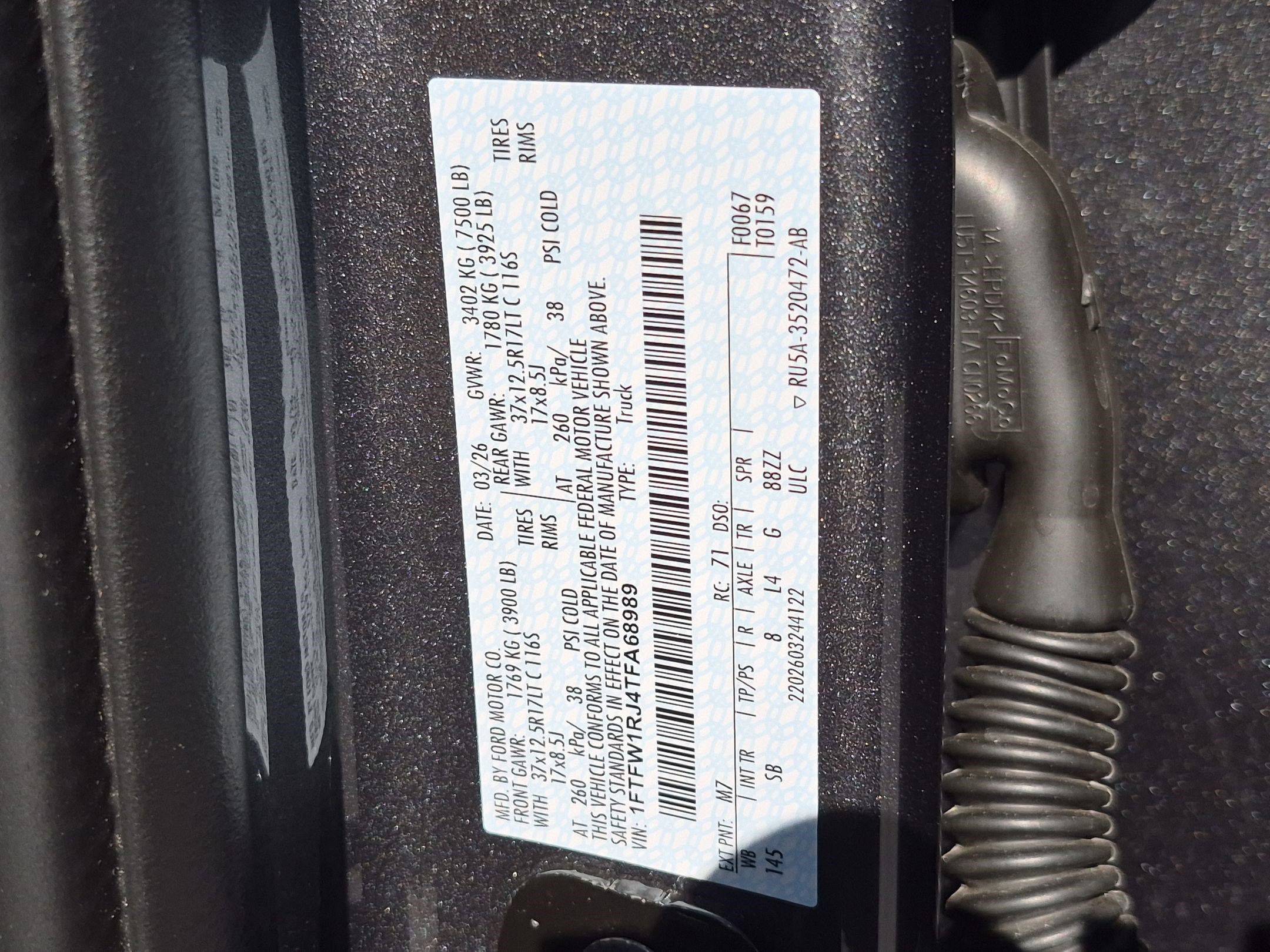 Used 2026 Ford F150 Raptor w/ Equipment Group 803A Raptor R AWD/4WD image 35