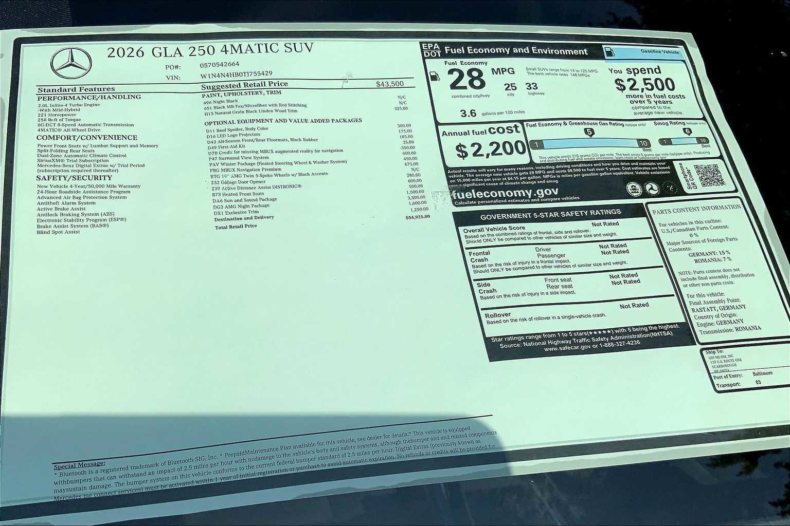 New 2026 Mercedes-Benz GLA 250 4MATIC image 26