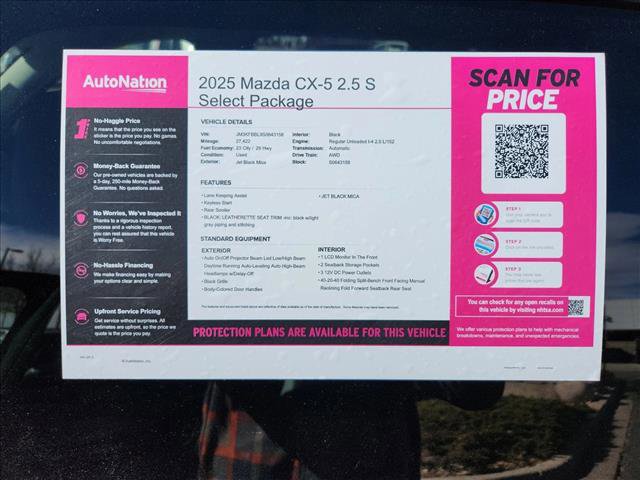 Used 2025 MAZDA CX-5 AWD 2.5 S w/ Select Package image 11