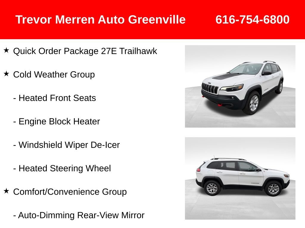 Used 2019 Jeep Cherokee Trailhawk w/ Comfort & Convenience Group AWD/4WD image 19