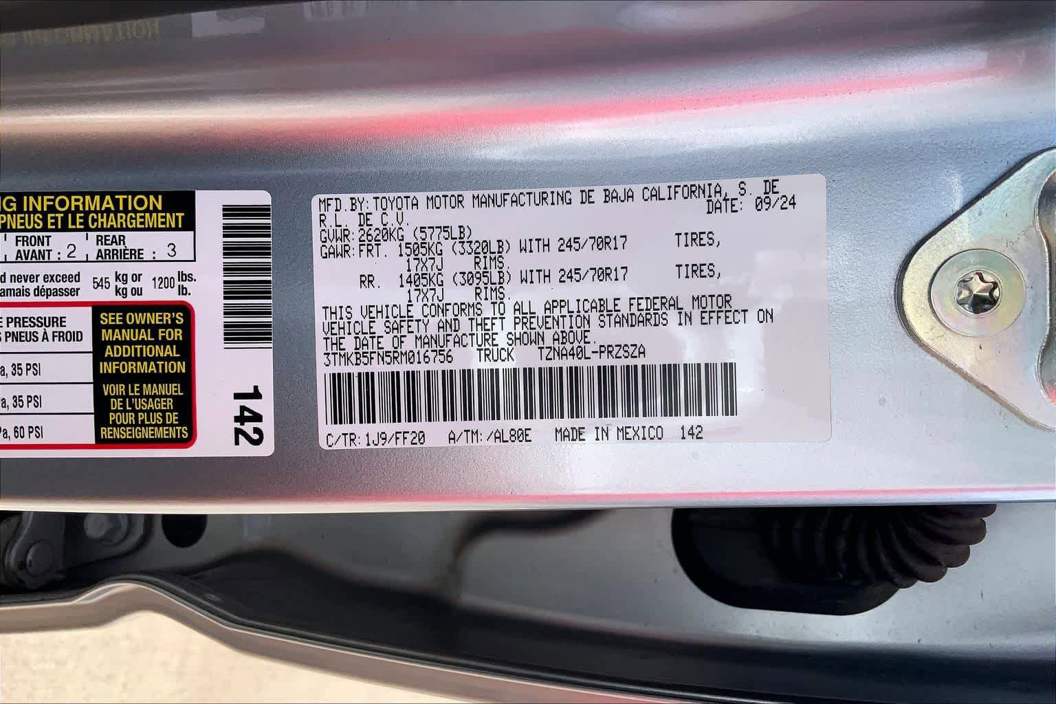 Used 2024 Toyota Tacoma SR5 RWD image 33