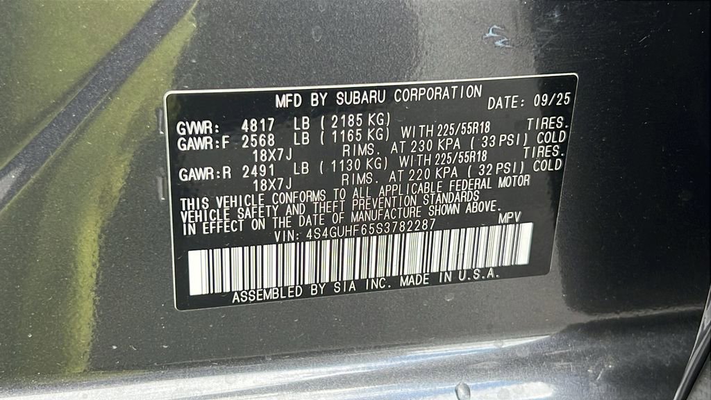 New 2025 Subaru Crosstrek 2.5i Sport image 30