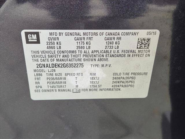 Used 2016 Chevrolet Equinox LTZ w/ Enhanced Convenience Package FWD image 22