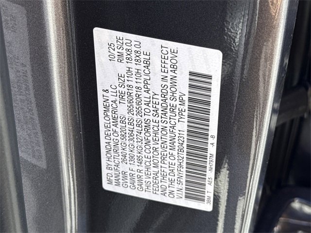 New 2026 Honda Passport RTL image 38