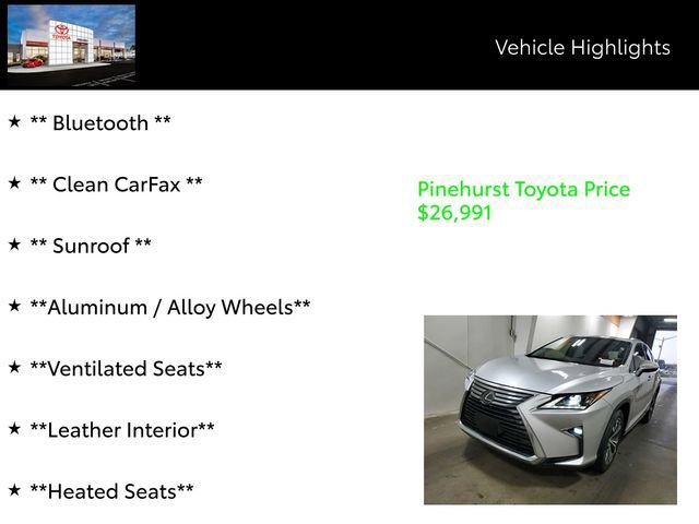 Used 2016 Lexus RX 350 FWD w/ Premium Package image 7