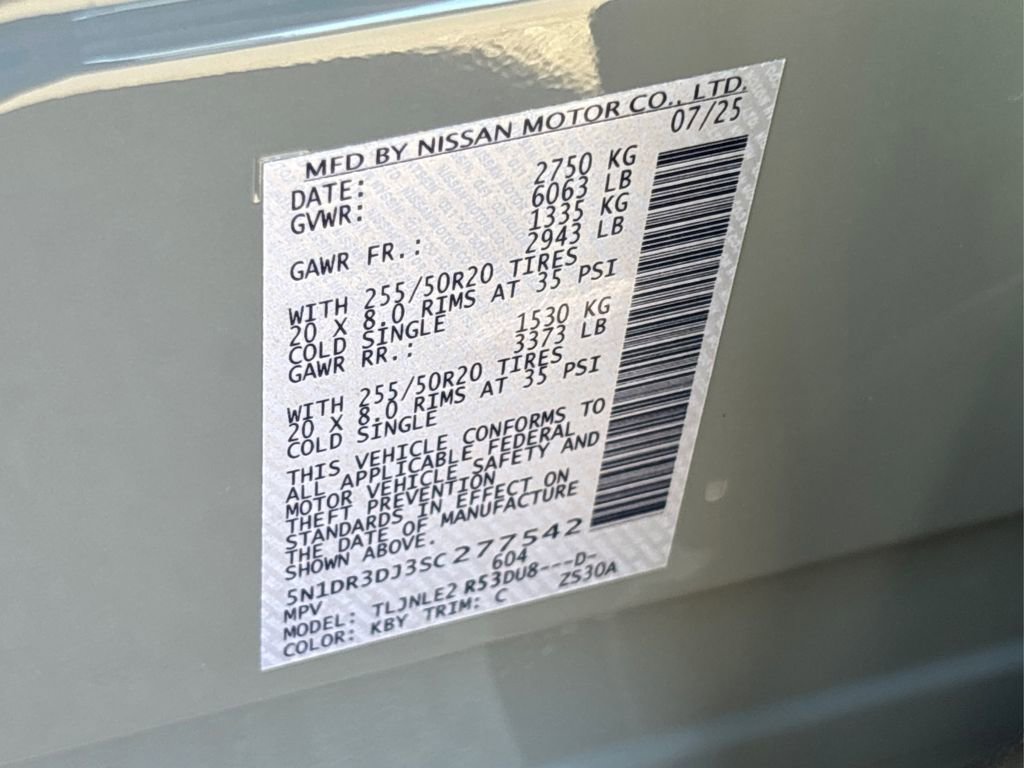 New 2025 Nissan Pathfinder Platinum w/ Cargo Package image 18