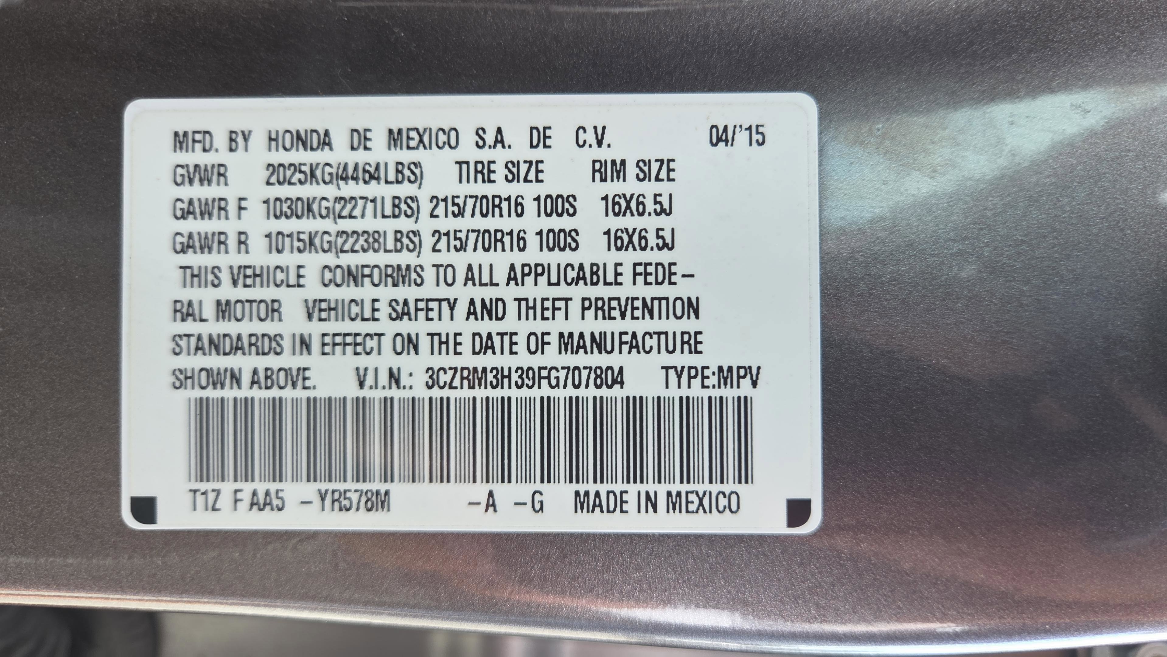Used 2015 Honda CR-V LX image 21