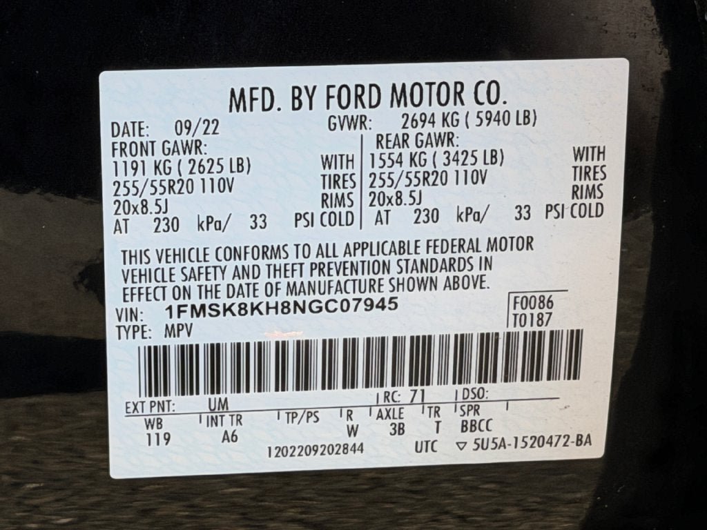 Used 2022 Ford Explorer ST-Line AWD/4WD image 36