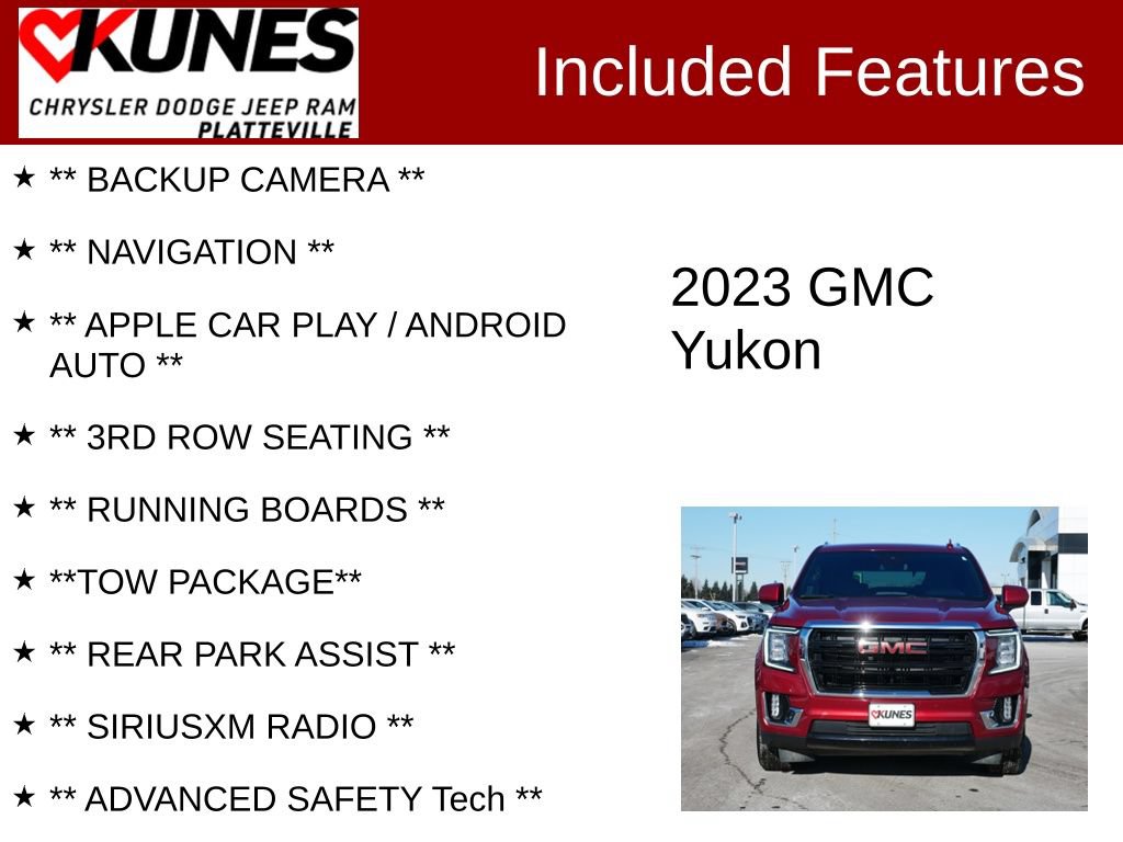 Used 2023 GMC Yukon SLE AWD/4WD image 2