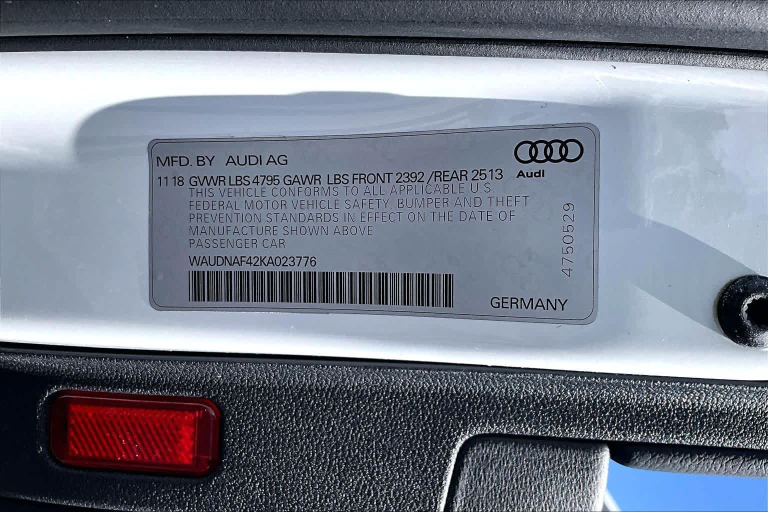 Used 2019 Audi A4 2.0T Premium w/ Convenience Package AWD/4WD image 34