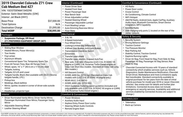 Used 2019 Chevrolet Colorado Z71 AWD/4WD image 14