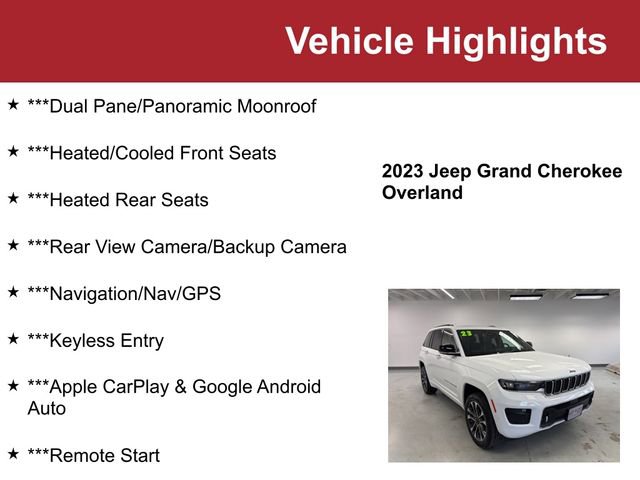 Used 2023 Jeep Grand Cherokee Overland video 2