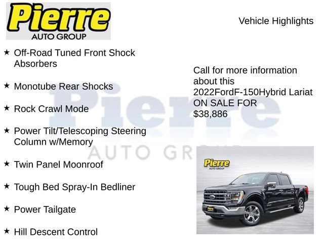 Used 2022 Ford F150 Lariat w/ Equipment Group 502A High image 24