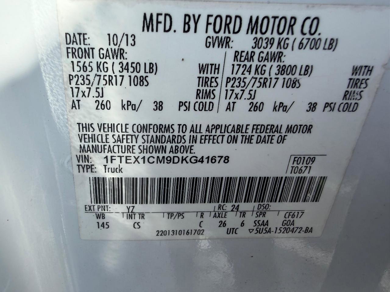 Used 2013 Ford F150 XL w/ Mid Equipment Group RWD image 12