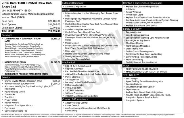 Used 2026 RAM 1500 Limited AWD/4WD image 40