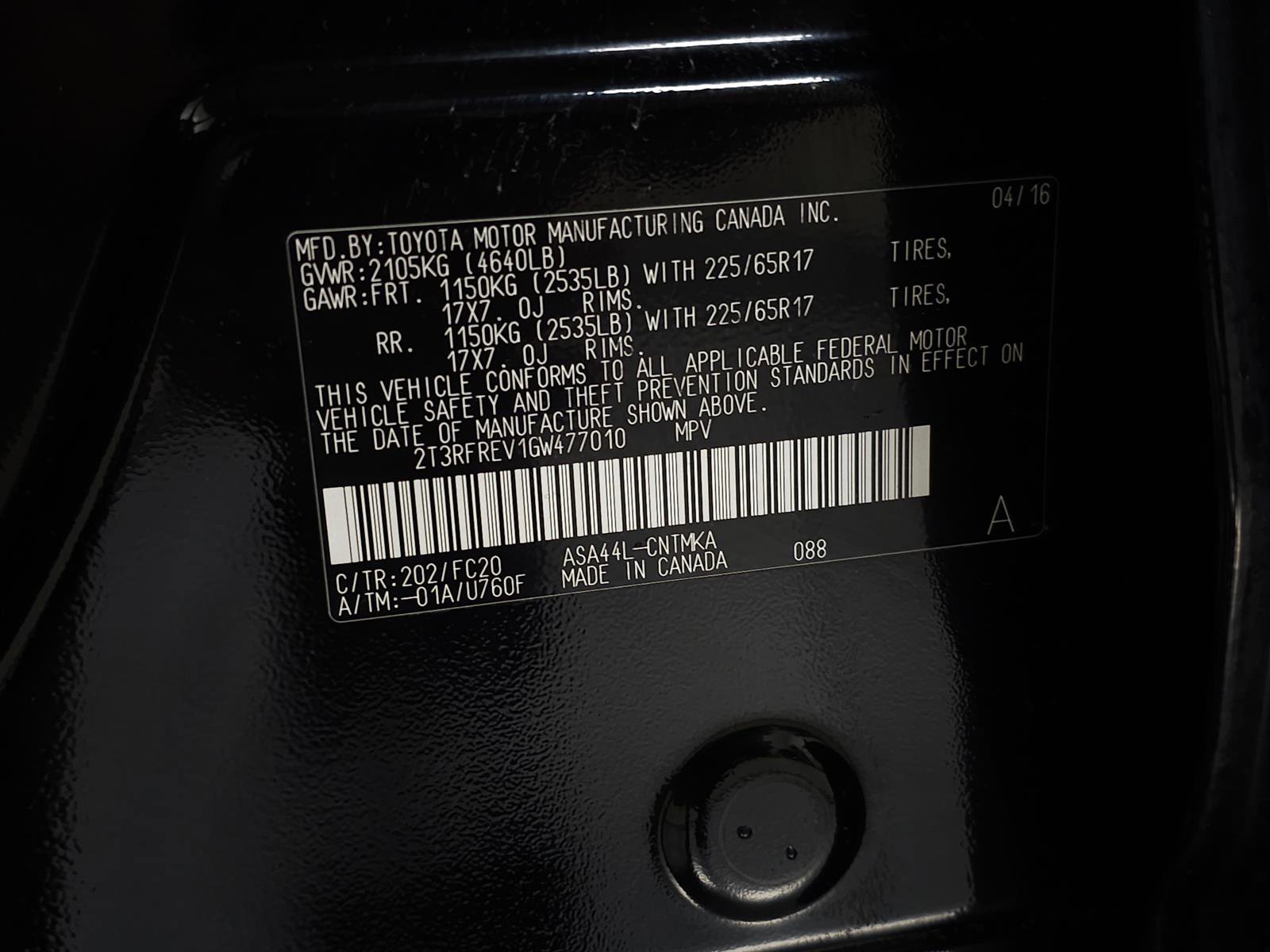Used 2016 Toyota RAV4 XLE AWD/4WD image 26