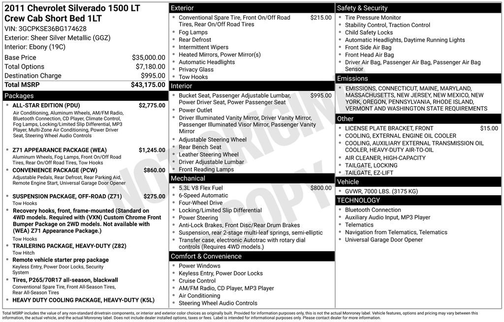 Used 2011 Chevrolet Silverado 1500 LT w/ All-Star Edition image 6