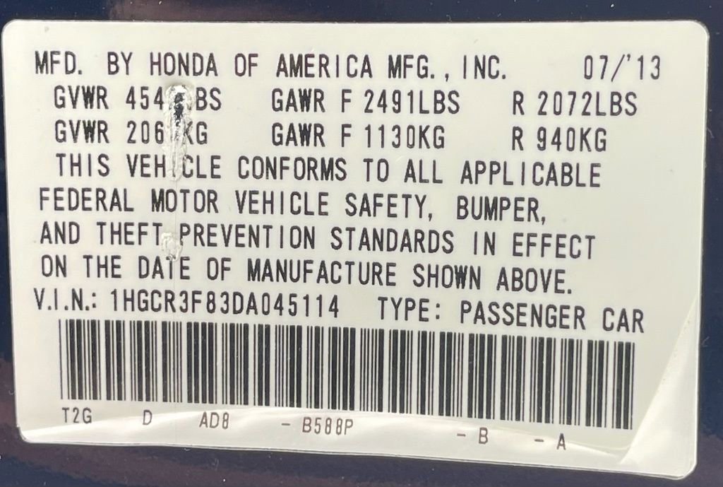Used 2013 Honda Accord EX-L image 38