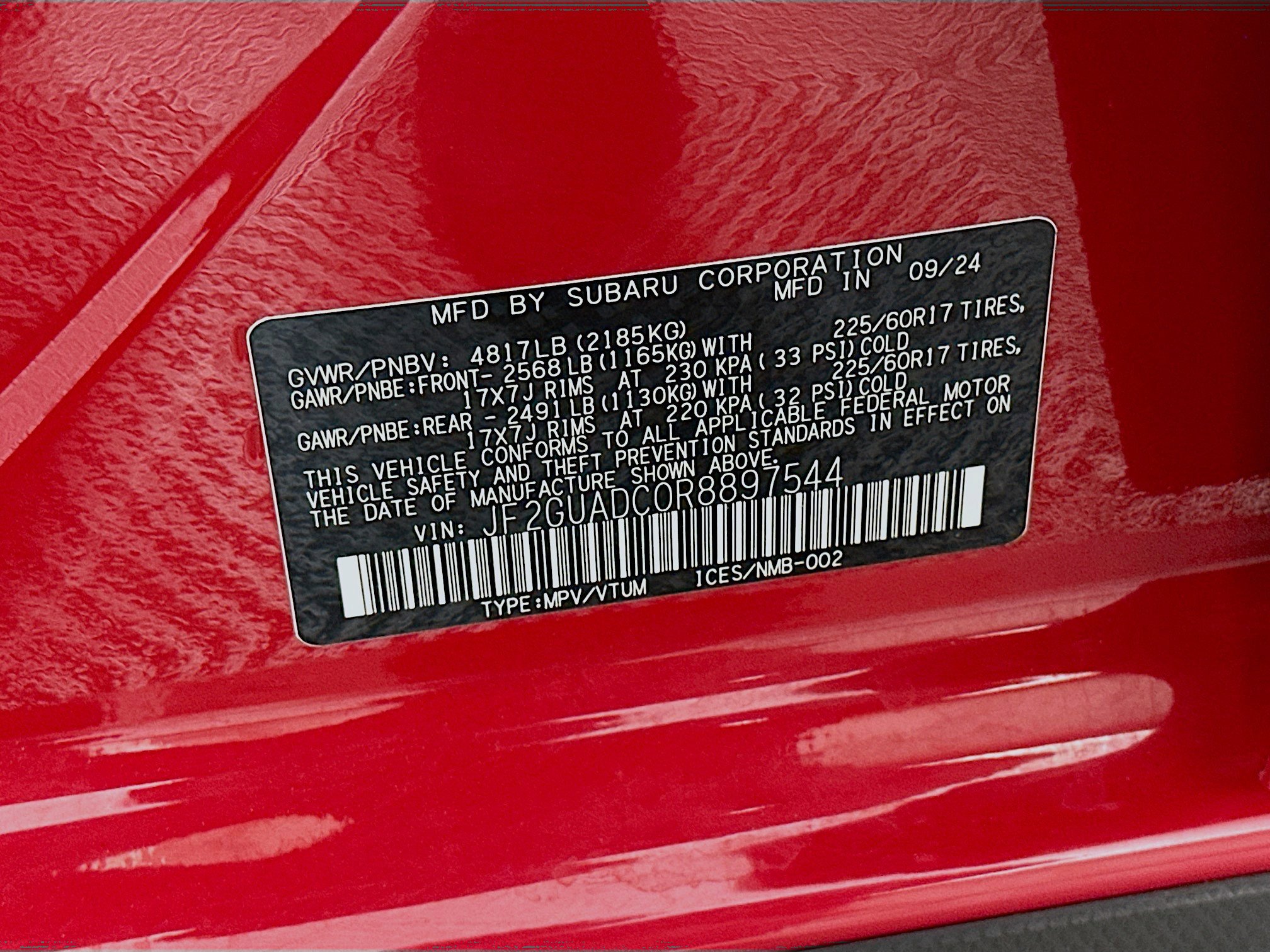 Used 2024 Subaru Crosstrek 2.0i Premium AWD/4WD image 12