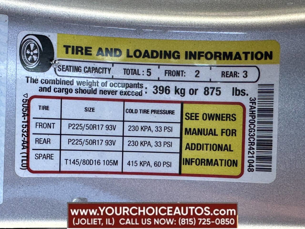 Used 2012 Ford Fusion SEL image 17