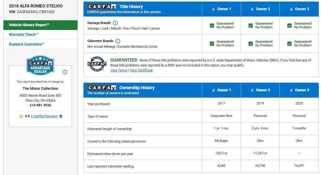 Used 2018 Alfa Romeo Stelvio Base AWD 4dr Crossover image 13