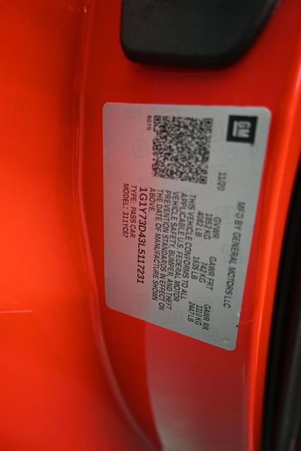 Used 2020 Chevrolet Corvette Stingray Preferred Conv w/ 2LT Preferred Equipment Group image 16