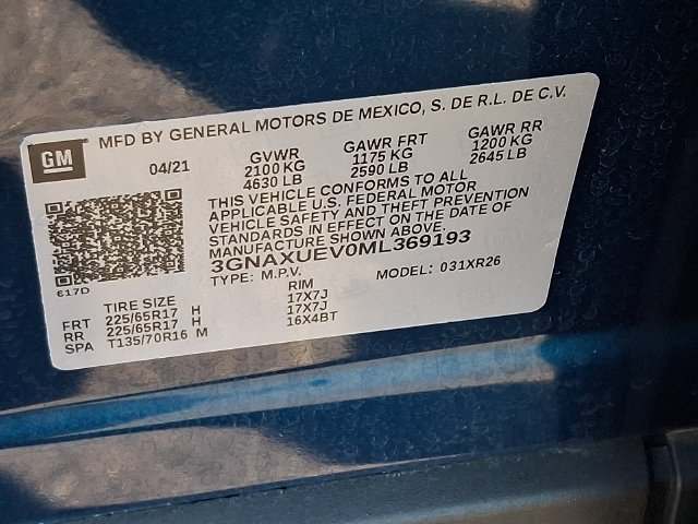 Used 2021 Chevrolet Equinox LT AWD/4WD image 26