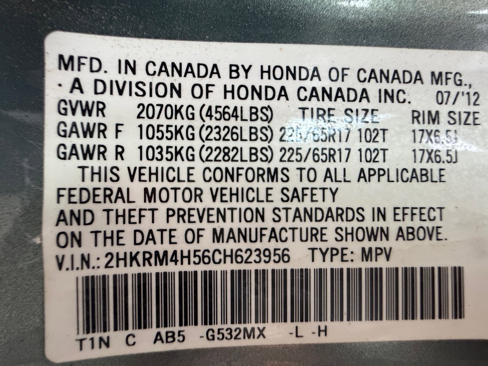 Used 2012 Honda CR-V EX image 25