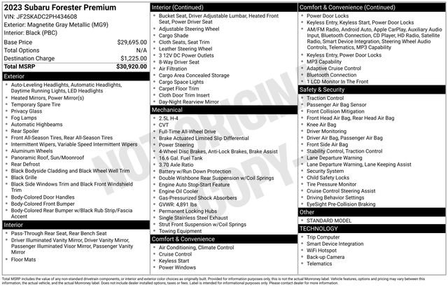 Used 2023 Subaru Forester Premium AWD/4WD image 4