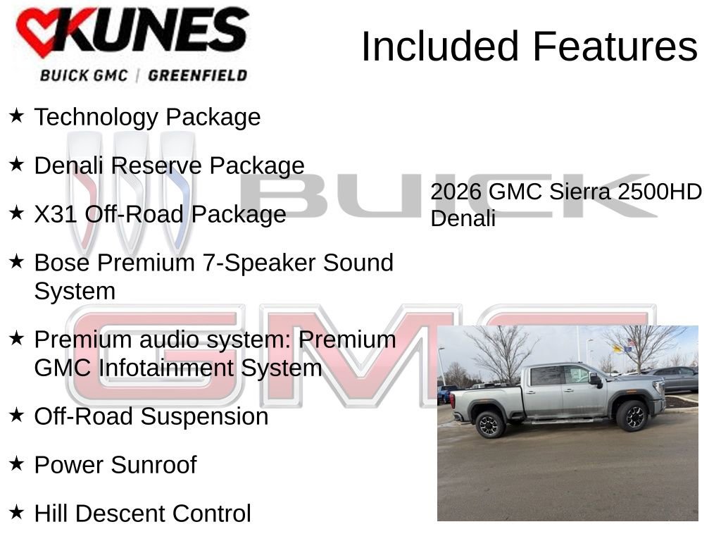 New 2026 GMC Sierra 2500 Denali w/ Denali Reserve Package image 3