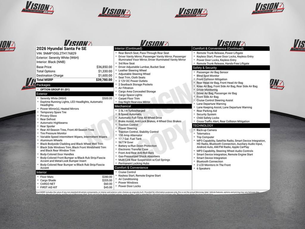 New 2026 Hyundai Santa Fe SE AWD/4WD image 26