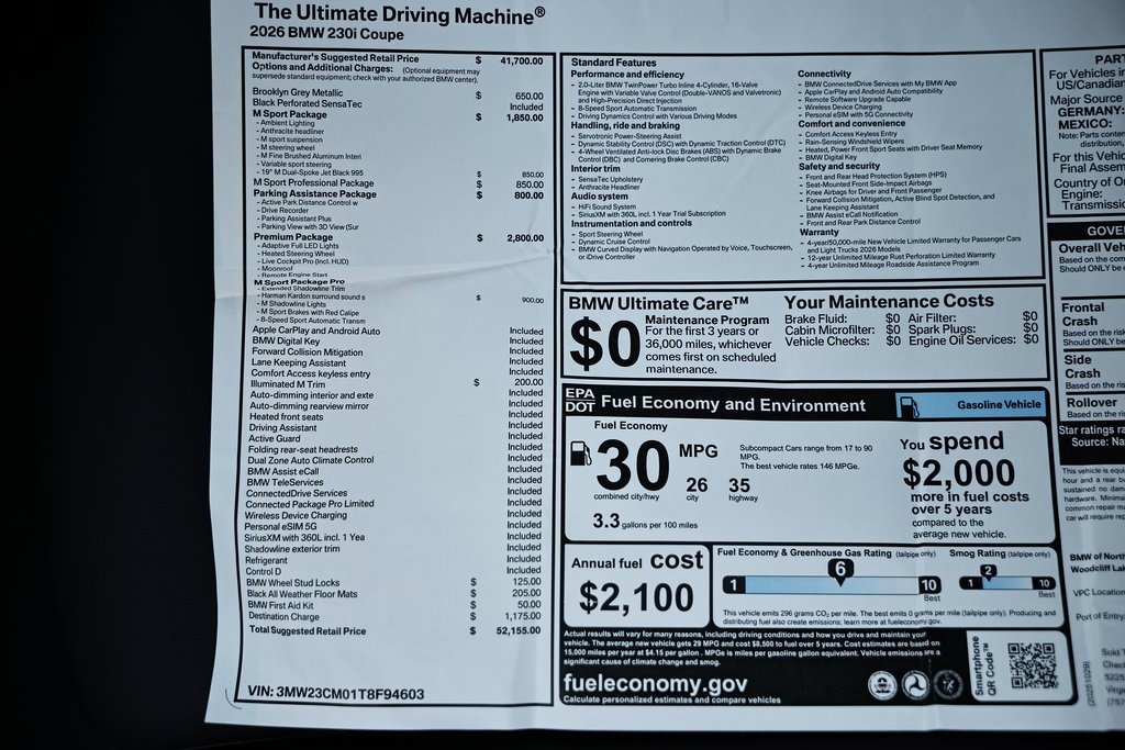 New 2026 BMW 230i Coupe w/ Premium Package image 44