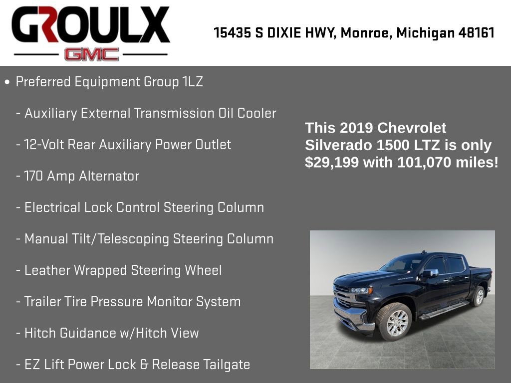 Used 2019 Chevrolet Silverado 1500 LTZ w/ LTZ Premium Package AWD/4WD image 29