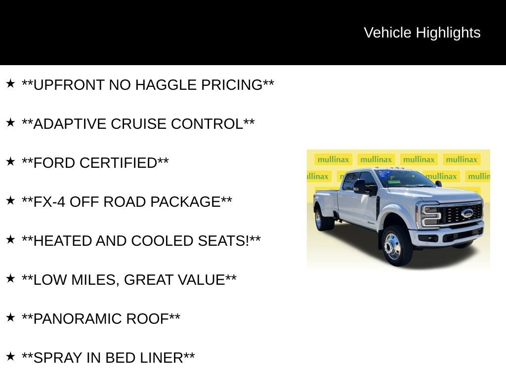 Certified 2025 Ford F450 Platinum w/ FX4 Off-Road Package image 12