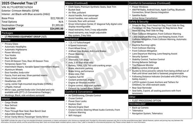 Used 2025 Chevrolet Trax LT FWD image 7