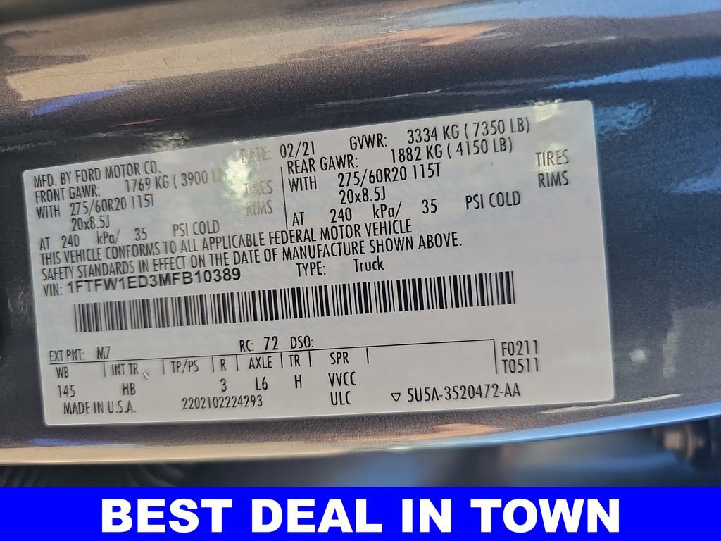 Used 2021 Ford F150 Lariat AWD/4WD image 42