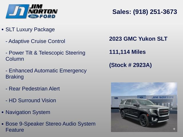 Used 2023 GMC Yukon SLT w/ SLT Premium Package image 42