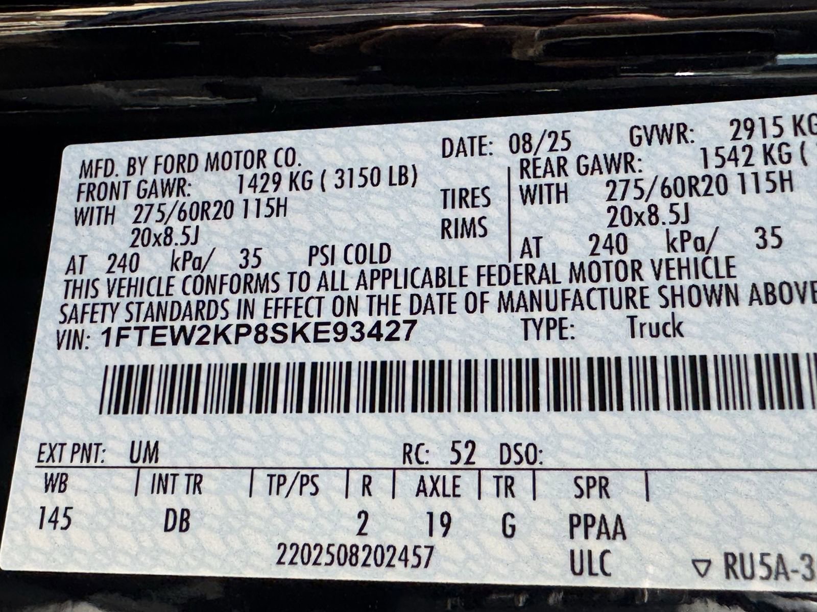 Used 2025 Ford F150 STX w/ Equipment Group 200A image 31