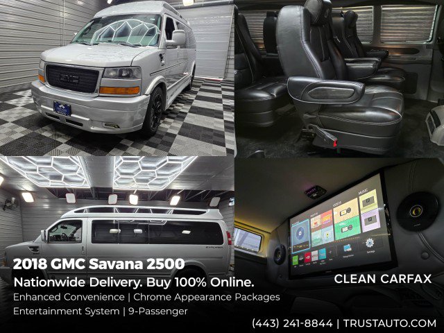 Used 2018 GMC Savana 2500 Extended w/ Enhanced Convenience Package