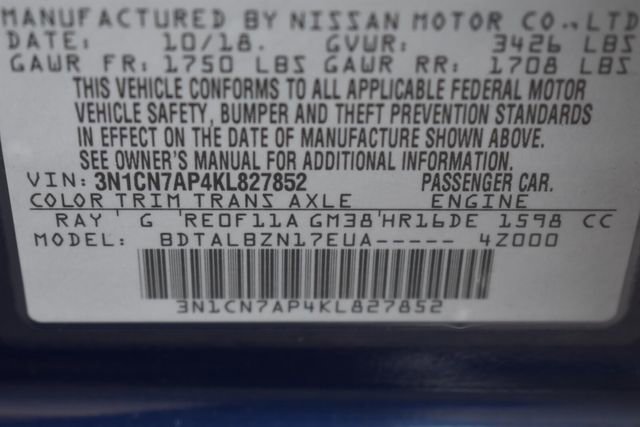 Used 2019 Nissan Versa SV image 33